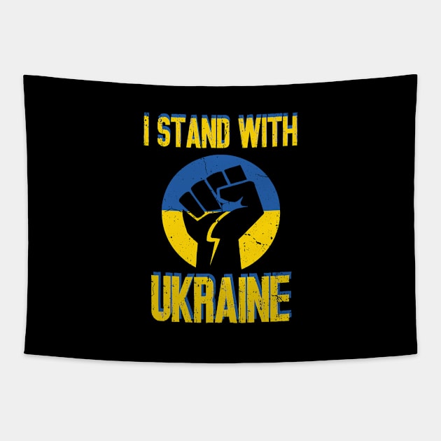 I Stand With Ukraine,Support Ukraine Tapestry by c o m e t™