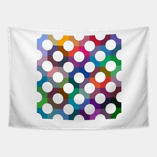 Dots and squares Tapestry by bobdijkers