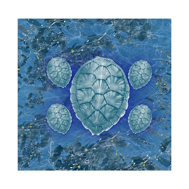 Turtles underwater by Happyoninside