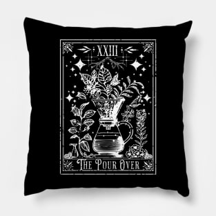 The Pour Over Coffee Tarot Card Pillow