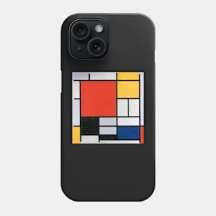 Composition with Red, Yellow, Blue, and Black by Mondrian Phone Case