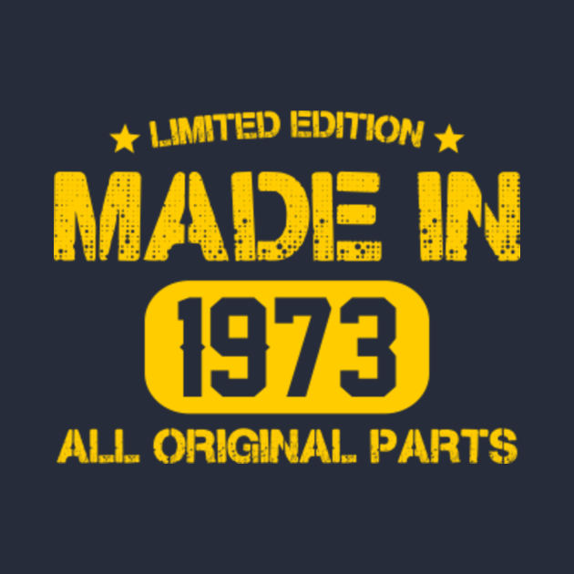 Born in 1973 Birthday Gift 1973 Birthday TShirt TeePublic