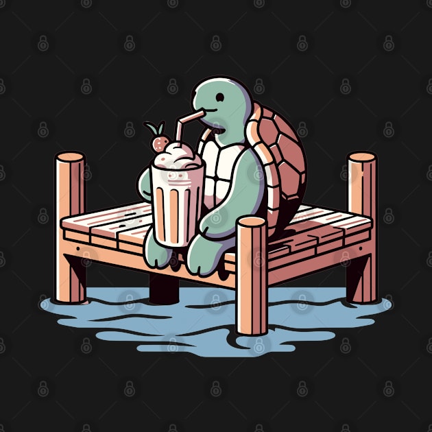 Lofi Turtle Milkshake by The Tee Bizarre