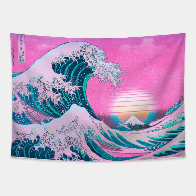Wave of hotsell kanagawa tapestry