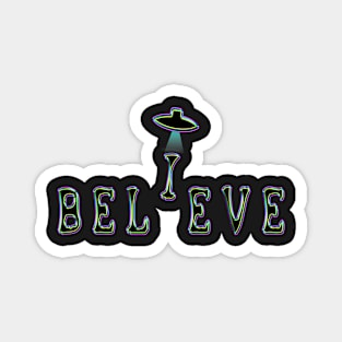 Believe UFO Design Magnet