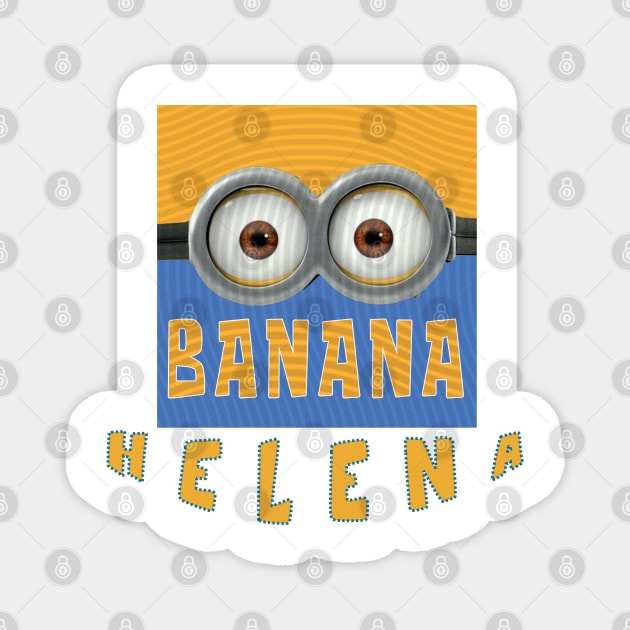 MINION BANANA USA HELENA Magnet by LuckYA