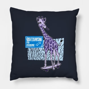 Giraffe - Skateboarding for everyone Pillow