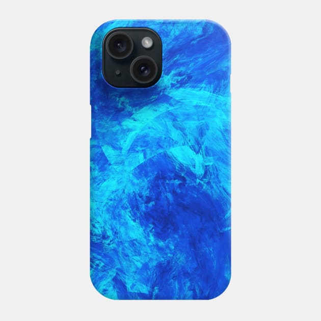 Ultra Blue Abstract Splatter Spalsh Marble Artwork Phone Case by love-fi