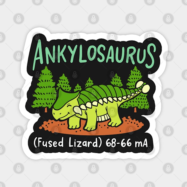 DINOSAUR: Ankylosaurus Magnet by woormle