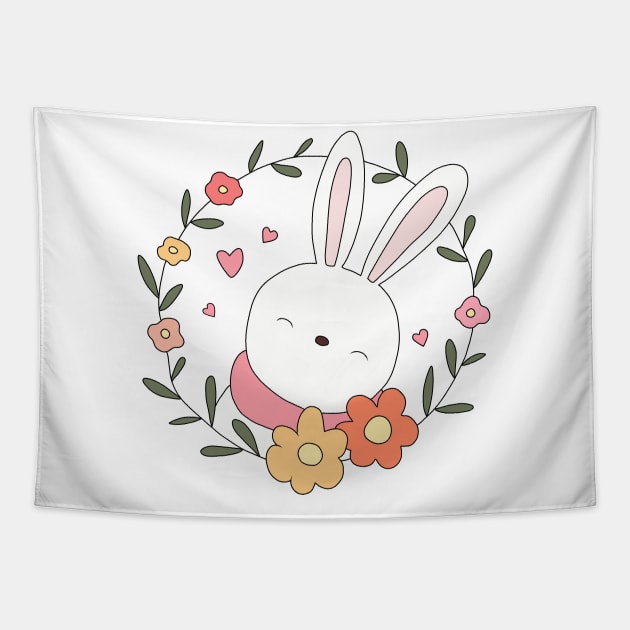 Little Bunny Tapestry by valentinahramov