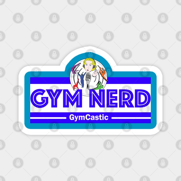 Gym Nerd (blue) Magnet by GymCastic
