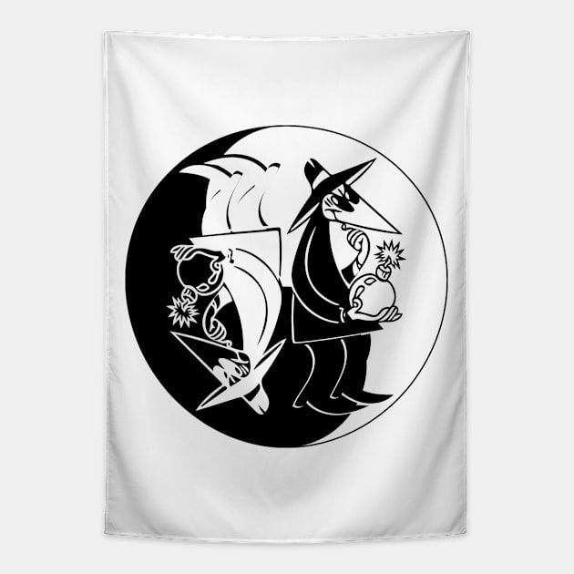 Espionage Balance Tapestry by Doc Multiverse Designs