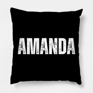 Amanda Name Gift Birthday Holiday Anniversary Pillow