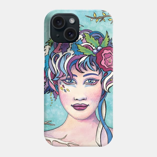 Flower girl Phone Case by Nopi Pantelidou