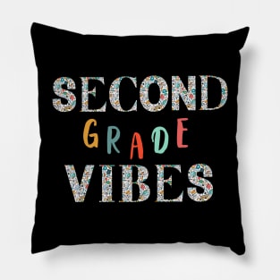 Second Grade Vibes 2nd Grade Retro Back To School Pillow