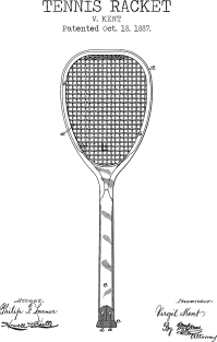 TENNIS RACKET patent Magnet