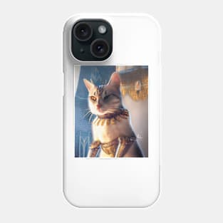 Golden armor knight cat: Cleo Phone Case