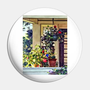 Suburbs - Flowers on Porch Pin