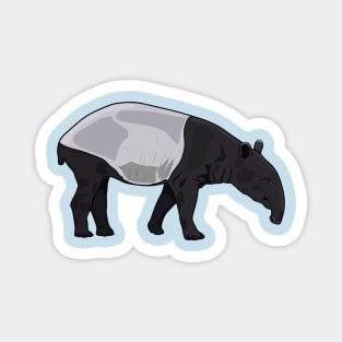 Tapir cartoon illustration Magnet