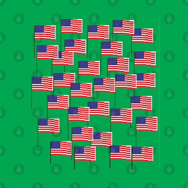 memorial day flags by shimodesign