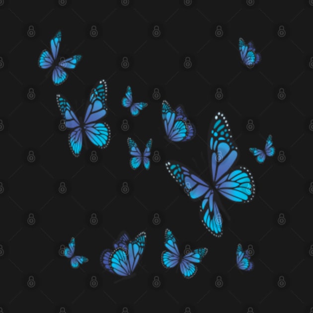 butterfly design by Vine Time T shirts