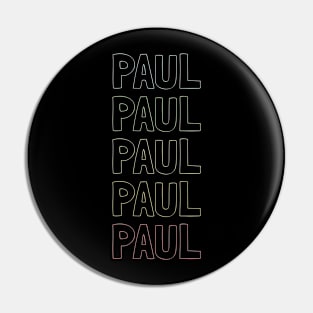 Paul Name Pattern Pin