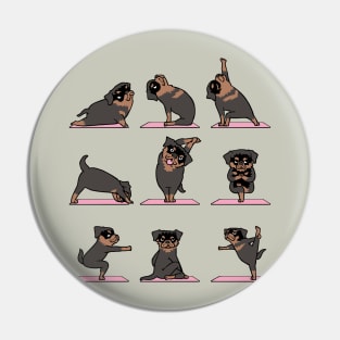 Rottweiler Yoga Pin