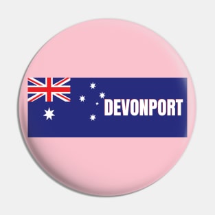 Devonport City in Australian Flag Pin