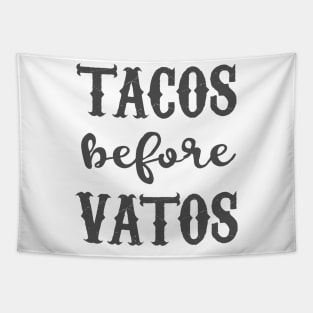 Tacos Before Vatos - grunge design Tapestry