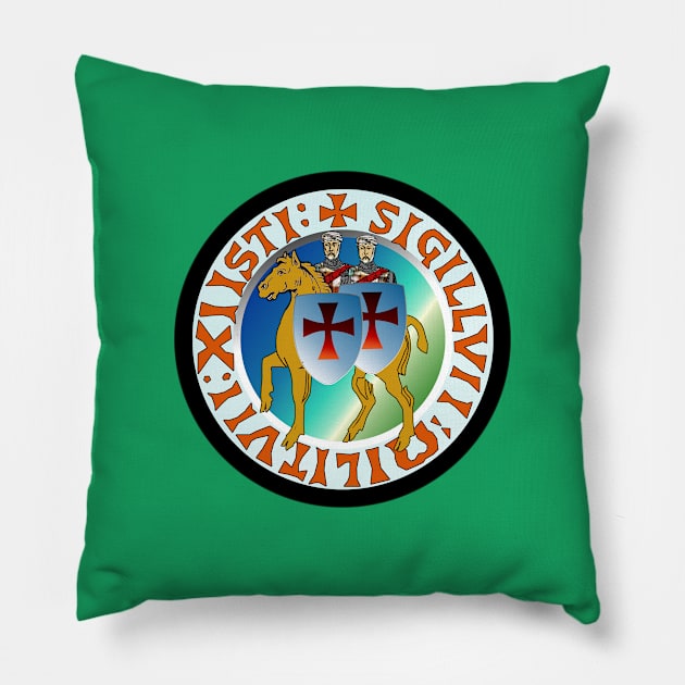 Knights Templar Seal Pillow by Historia