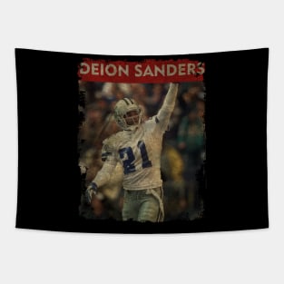 TEXTURE ART-Deion Sanders - RETRO STYLE 3 Tapestry