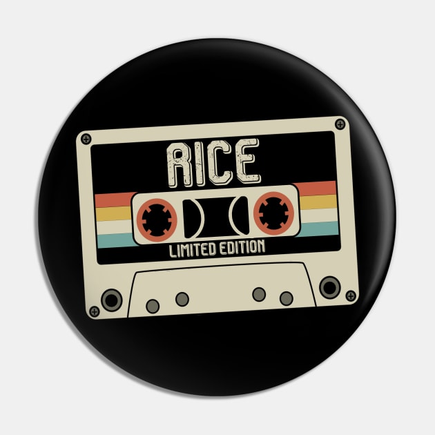 Rice - Limited Edition - Vintage Style Pin by Debbie Art