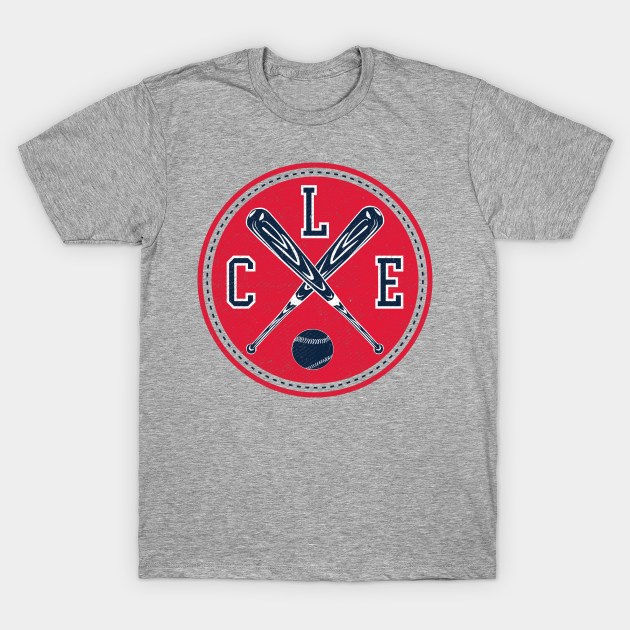 Discover Cleveland Baseball Retro Circle - Cleveland Baseball - T-Shirt