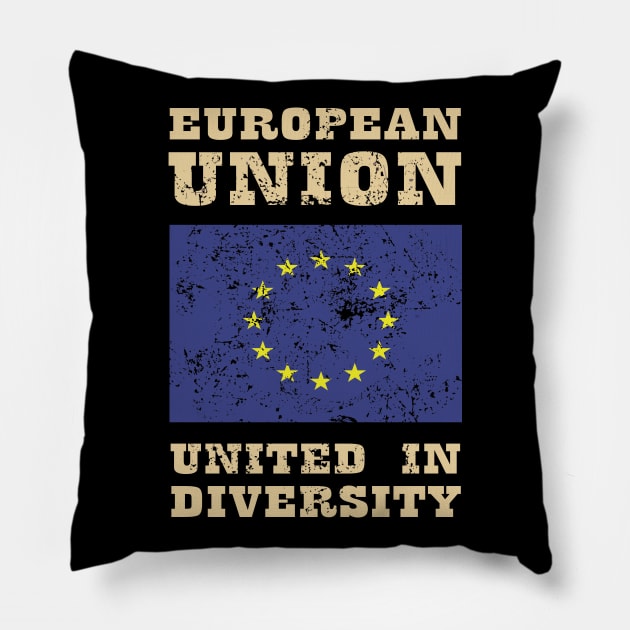 European Union Pillow by KewaleeTee