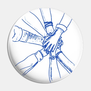 Team Work Unity Pin