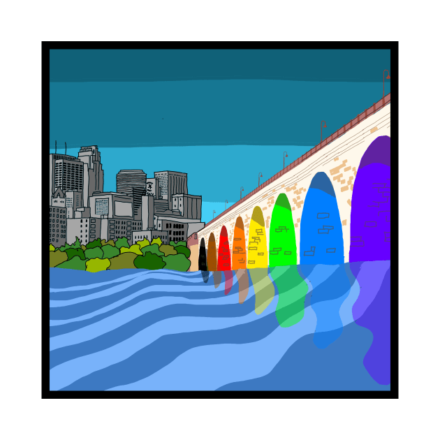 Stone Arch Bridge Pride by andybirkey