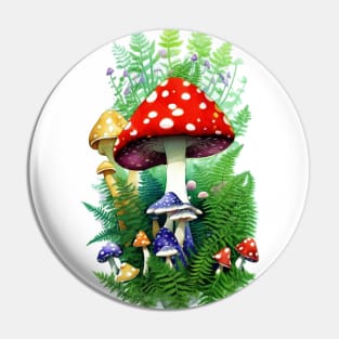 Enchanted toadstool magic mushrooms Pin