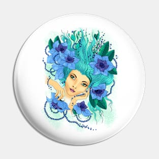 Mermaid with beads Pin