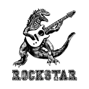 Rockstar dinosaur playing guitar T-Shirt