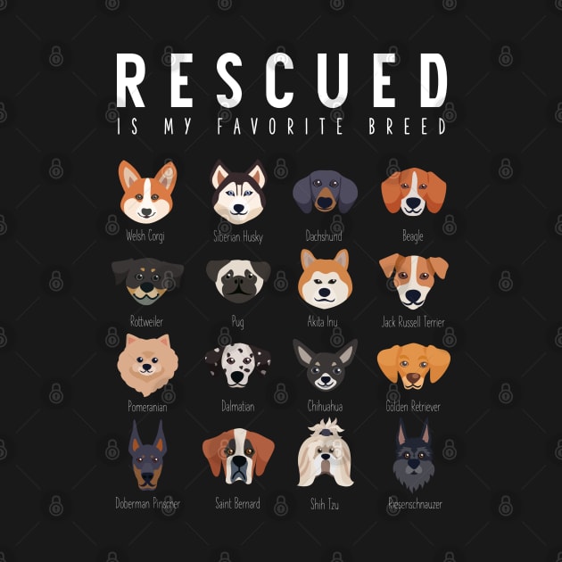 Dog Lovers Rescued Is My Favorite Breed by cranko