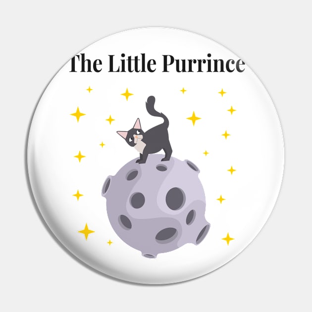 The Little Prince - Cat Parody Pin by sqwear