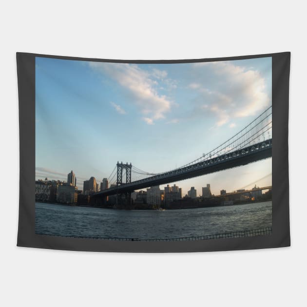 Manhattan Bridge Tapestry by BenjiRetroWave