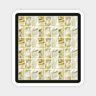 Yellow mosaic Magnet