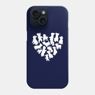 Heart full of dogs Cute little dogs in a heart Heart Full Of Dogs Doglove Only dogs in my heart Phone Case