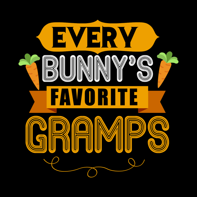 MENS EVERY BUNNYS FAVORITE GRAMPS SHIRT CUTE EASTER GIFT by toolypastoo