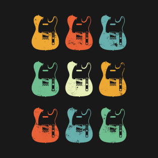 T-Style Electric Guitar Bodies Retro Theme T-Shirt