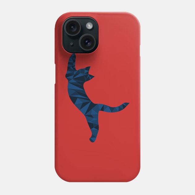 Cat-Abstract Triangle Phone Case by Mysimplicity.art