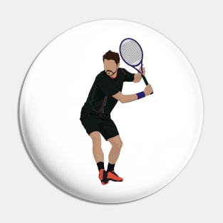 Best tennis backhand illustration Pin