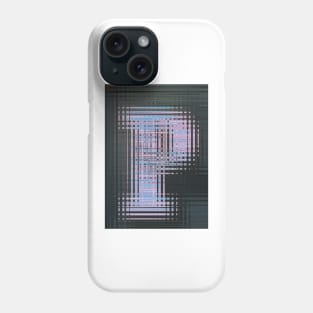 CAPITAL LETTER P. BLURRED but BOLD UPPER CASE Phone Case