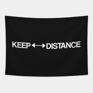 Keep Distance Mask Tapestry